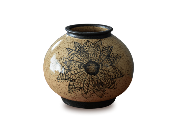 Round vase